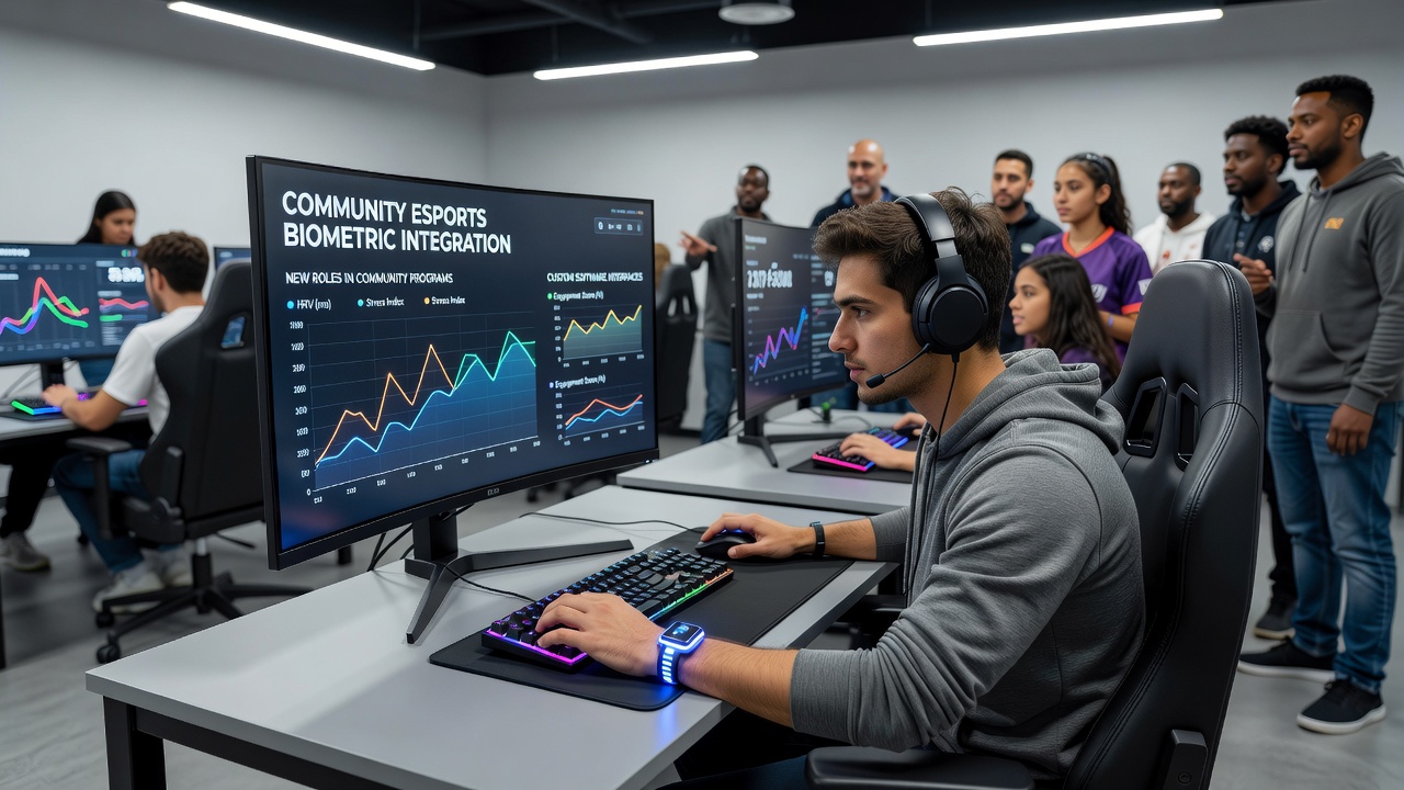 Mobile gaming devices paired with biometric interfaces for real-time training adjustments
